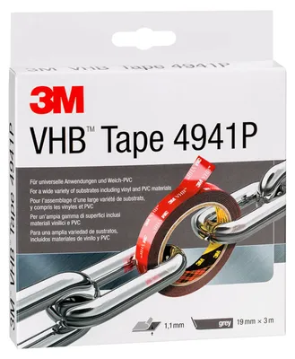 Image de 3M VHB ruban adhésif haute performance 4941P, 19 mm x 3 m, gris