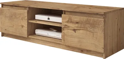 Produktbild von MIRJAN24 TV-Lowboard Dingo, Fernsehschrank, Grifflosem Öffnen, Fernsehtisch, Wohnzimmer TV-Shrank (Farbe: Kastanien Breslau / Kastanien Breslau, ohne Beleuchtung)