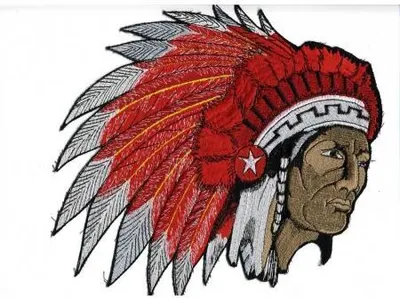 Produktbild von RÜCKENAUFNÄHER - Indianer - 08037 - Gr. ca. 22 x 22,5 cm - Patches Stick Applikation