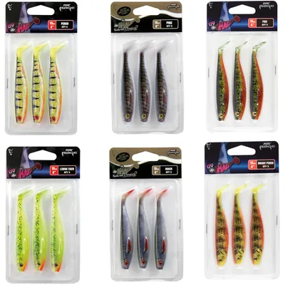 Produktbild von Fox Rage Pro Shad 10cm - 3 Gummifische, Farbe:UV Perch