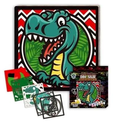 Produktbild von Splat Planet Wood Art Bastelset Dino