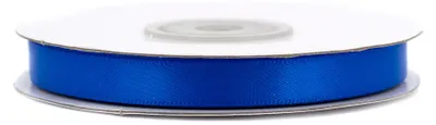 10mm breites, 20m langes, einseitig glänzendes königsblaues Satinband auf Rolle. Perfekt für Bastelprojekte und Geschenkverpackungen