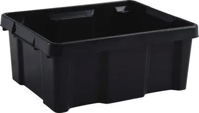 Image de Bac de rangement professionnel empilable 20 litres Gris - Eda