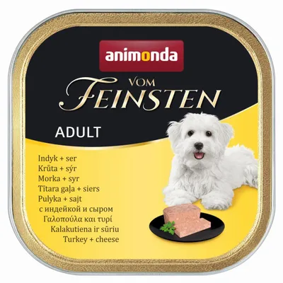 Produktbild von animonda Vom Feinsten Adult Pute + Käse 150 g, Adult, jede Rasse, Käse, Türkei, 150 g, Ohne Soja