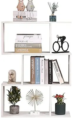 Bücherregal weiß 70x23,5x96 cm freistehend modern