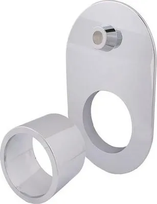 Obrázok produktu pre Js Rosette 1-Teilg F.montageblock Best.aus Rosette+Zylinder,Chrom