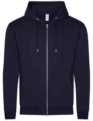 Produktbild von Awdis - Hoodie mit durchgehendem Reißverschluss für Herren/Damen Uni LT1673 (L) (Neues französisches Marineblau)