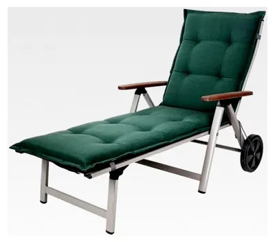 Produktbild von Polsterauflage für Rollliegen Florence dunkelgrün 190x60x8 cm (ohne Liege)