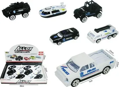 Produktbild von Polizeifahrzeug 7cm Metall HX172 46458