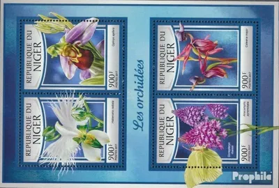 Produktbild von Briefmarken Niger 2017 Mi 4732-4735 Kleinbogen (kompl. Ausg.) postfrisch Orchideen
