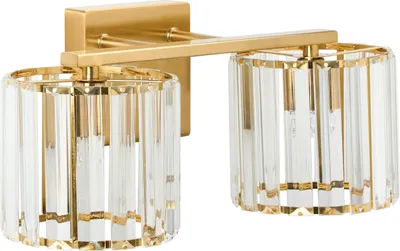 Zdjęcie produktu dla BELIANI Lampa ścienna złota metalowa podstawa klosz kula szkło