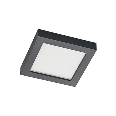 Produktbild von Prios  LED-Deckenlampe Alette, schwarz, 18 W, CCT, dimmbar