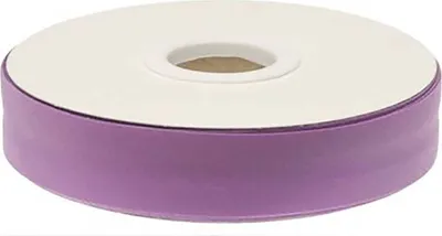 Produktbild von 20m Schrägband PolyBaumwolle unifarben 20mm breit gefalzt Einfassband Farbwahl, Farbe:violett