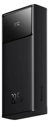 Obrázok produktu pre Baseus – Star-Lord – powerbanka, 2× USB, USB-C, Micro USB, 22,5 W, 20000 mAh, kábel USB-C, 3A, 30 cm – čierna