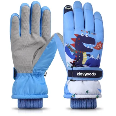 Produktbild von Kinder Winterhandschuhe – Wasserdicht, Warm, Rutschfest, Cartoon, 6–12 Jahre