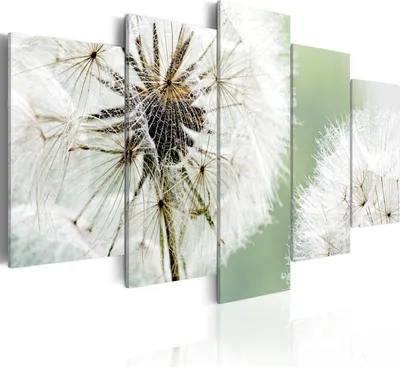 Produktbild von Modernes Wandbild 030210- 17 (100x50) - 5 Teilig Bilder Fotografie auf Vlies Leinwand Foto Bild Dekoration Wand Bilder Kunstdruck Blumen