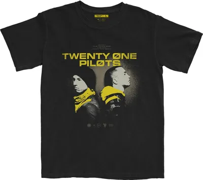 Produktbild von twenty one pilots - "Back To Back" T-Shirt für Herren/Damen Uni RO3367 (M) (Schwarz)