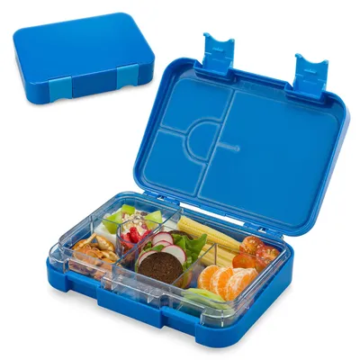 Produktbild von Brotdose fš¹r Kinder mit F?chern, Bunte Kinder Brotdose, Bento Brotdose Unterteilt & Auslaufsicher,Kinder Bento Box, Sichere Vesperdose