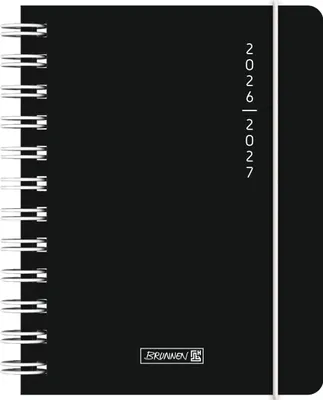 Produktbild von Schülerkalender 2026/2027 "Plain Black" | A6, Kunststoff