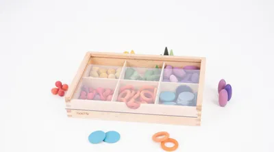 Image de TickiT Set de tri en bois - Jouets éducatifs pour enfants