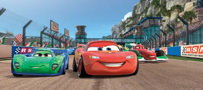 Image de Poster Disney Cars bleu, rouge et vert - 600875 - 202 x 90 cm