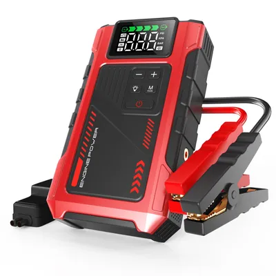 Produktbild von Eigotrav U2 Powerbank 12V Starthilfe Booster Jump Starter Starthilfekabel Starthilfegerät 6000A mit 150PSI Luftkompressor