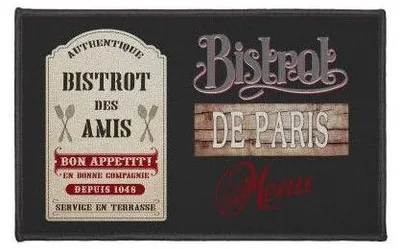 Image de Tapis rectangulaire - L 80 x 50 cm - Bistrot Des Amis