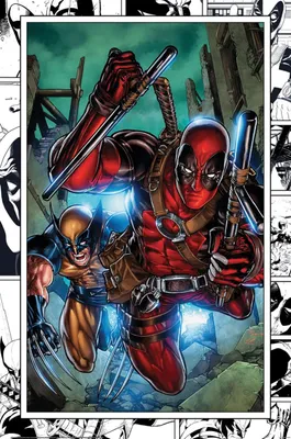 Produktbild von Poster Marvel Comics Wolverine and Deadpool 61x91.5cm