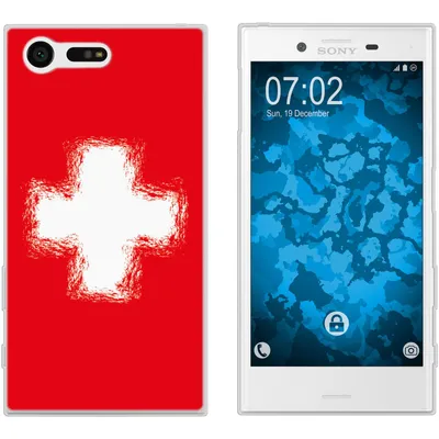 Produktbild von PhoneNatic Case kompatibel mit Sony Xperia X Compact Silikon-Hülle WM Schweiz M10