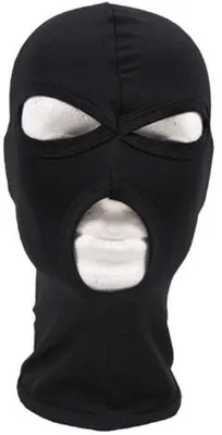 Obrázok produktu pre Balaklava MFH, 3 otvory, tenká, 100 % bavlna, čierna