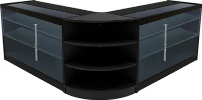 Immagine prodotto di Set di banconi espositivi LED Apollo, modello LM60 + K1500 (2 pezzi) – Colore: nero
