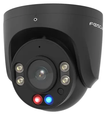 Produktbild von Foscam W5EP 5 MP PoE Überwachungskamera mit Scheinwerfern, Rot-Blauen Warnlichte