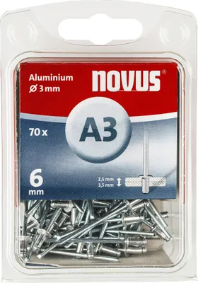 Produktbild von NOVUS Blindniete A 3 X 6 ALU 70ST