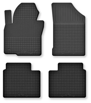 Zdjęcie produktu dla Dywaniki gumowe do Hyundai Sonata VII 2014-2019 (sedan) – 4 szt., czarne, dobierane – Wielganizator Semi-Universal