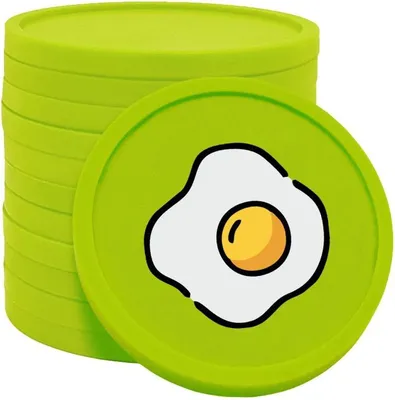 Obrázek produktu pro CombiCraft snídaňové žetony limetkově zelené - Ø29mm - 100 kusů