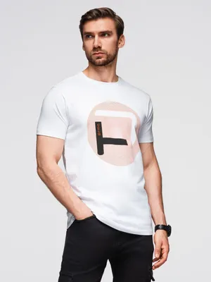 Immagine prodotto di T-shirt Ombre con grande stampa bianca M