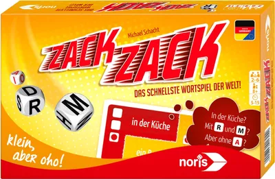 Produktbild von Noris Zack Zack - Schnelles Wortspiel für Klein und Groß 606101704