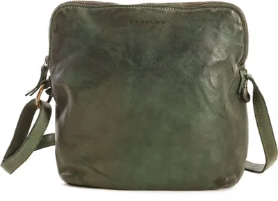 Produktbild von HAROLD'S Leder Umhängetasche Schultertasche Submarine Postbag Upend Green dunkelgrün