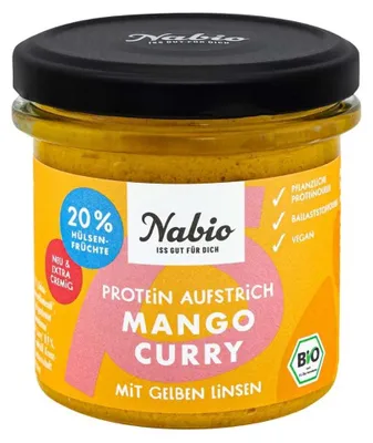 Produktbild von Protein Aufstrich - Mango Curry mit gelben Linsen 135g