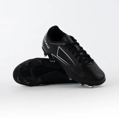 Image de Chaussures de football JAKO OPURA Academy FG/AG pour enfants - 5555, couleur : noir/blanc, taille : 38