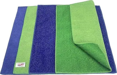 Zdjęcie produktu dla Szmaty do naczyń bez szkrabaków, z drutu mikrofibrynkowego - 2-w-1 Zestaw 4, 11.5" x 11.5"