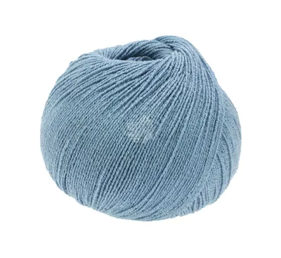 Produktbild von Lana Grossa Meilenweit 100 Baumwolle Bamboo Uni 012 Jeansblau 100g