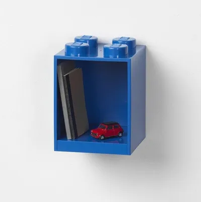Obrázek produktu pro LEGO Brick 4 závěsná police - modrá