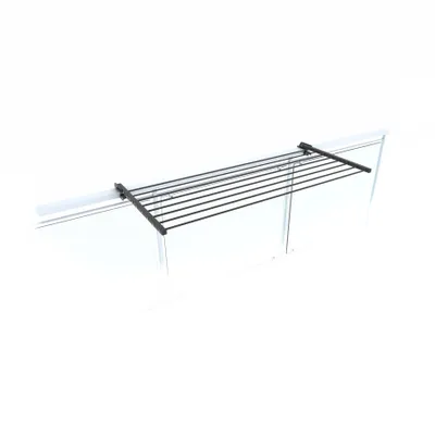 Image de Séchoir à linge 102 cm Anthracite - Foxydry Duo - Séchoir suspendu pour balcon, résistant aux intempéries & pliable