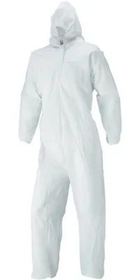 Produktbild von Schmutzschutzoverall, PP, 50 g/qm, Gr. 2XL, weiß
