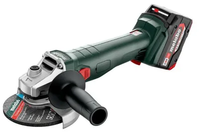 Image de Meuleuse METABO 125 mm 18 V- W 18 L 9-125 Quick - 2 x 5,2 Ah Li-Power, ASC 55, coffret metaBOX