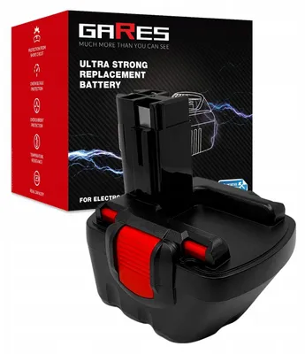 Obrázok produktu pre GARES Akumulátor Batéria pre Bosch PSR E PSR E-2 PSR1200 PSRE-2 | 12 V 2Ah | Zosilnená séria High-Performance | Vysoký výkon | Gares