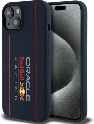 Zdjęcie produktu dla Red Bull Rbhmp15S24Siolrv Iphone 15 6.1"  Hardcase Granatowy/Navy Silicone Vertical Logo Magsafe