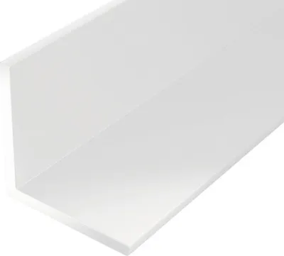 Produktbild von alfer Winkel 2 m, 20 x 20 mm PVC (Kunststoff) glatt weiss