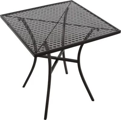 Produktbild von Bolero quadratischer Bistrotisch in schlankem Design Stahl schwarz 70cm